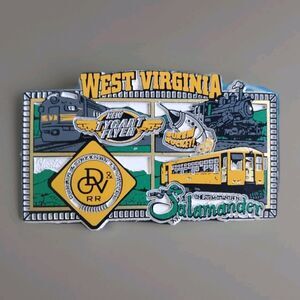 West Virginia Souvenir Magnetic Tygart Flyer Train RR